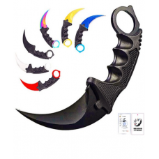 Нож Lucky Item 3CR13 для Карамбита из нержавеющей стали, Серебристый, 1шт