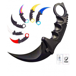 Нож Lucky Item 3CR13 для Карамбита из нержавеющей стали, Серебристый, 1шт