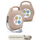 Удлинитель Slim Reel Line 4 Sphere Кремово-коричневый PAX-KXGB-15