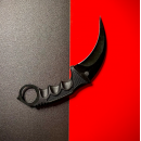 Нож Carambit Camping Hoshin Knife Survival Balisong, Кроваво-красный, 1шт