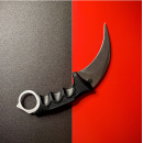 Нож Carambit Camping Hoshin Knife Survival Balisong, Кроваво-красный, 1шт