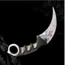 Нож Carambit Camping Hoshin Knife Survival Balisong, Кроваво-красный, 1шт