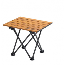 Легкий складной рулонный стол с рисунком дерева + Специальная сумка для кемпинга