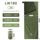 Спальный мешок Naturehike Ultralight NH-LW180 XL, Зеленый, 1 шт.
