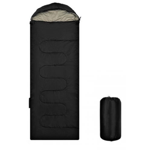 Спальный мешок Comet Mummies 210 x 75 см 1000 г, черный, 1 шт.