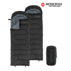 Спальный мешок Moncross Compact Alpine Mummies + Компрессионный мешок в комплекте, черный, 1 комплек